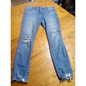 KUT FROM THE KLOTH Jeans Womens 6 BLUE CONNIE FAB AB BUTTON FLY SKINNY Preowned